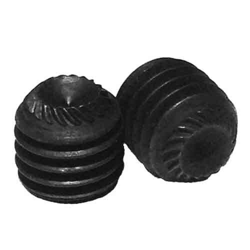 SSS51614KCP 5/16"-18 X 1/4"  Socket Set Screw, Knurled Cup Point, Coarse, Alloy, Black Oxide